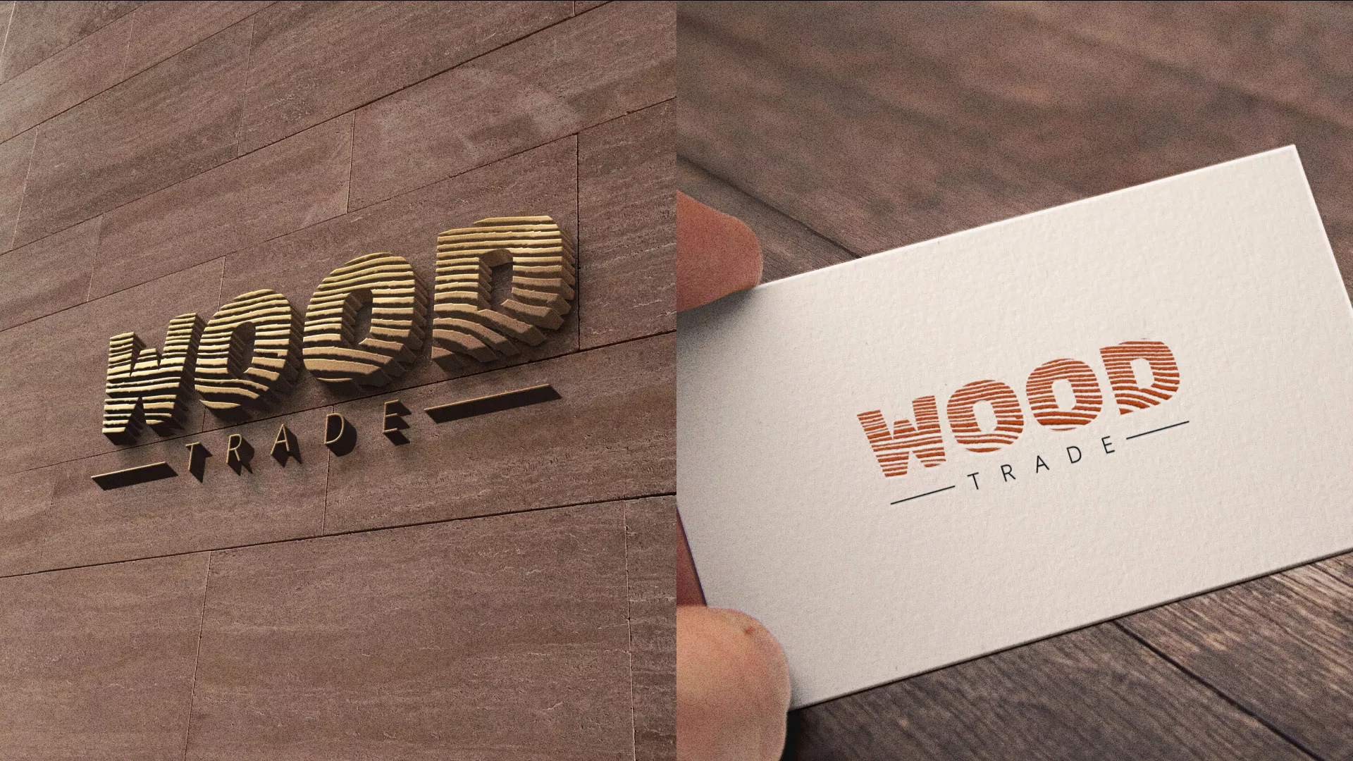 Разработка логотипа для компании «Wood Trade» в Королёве