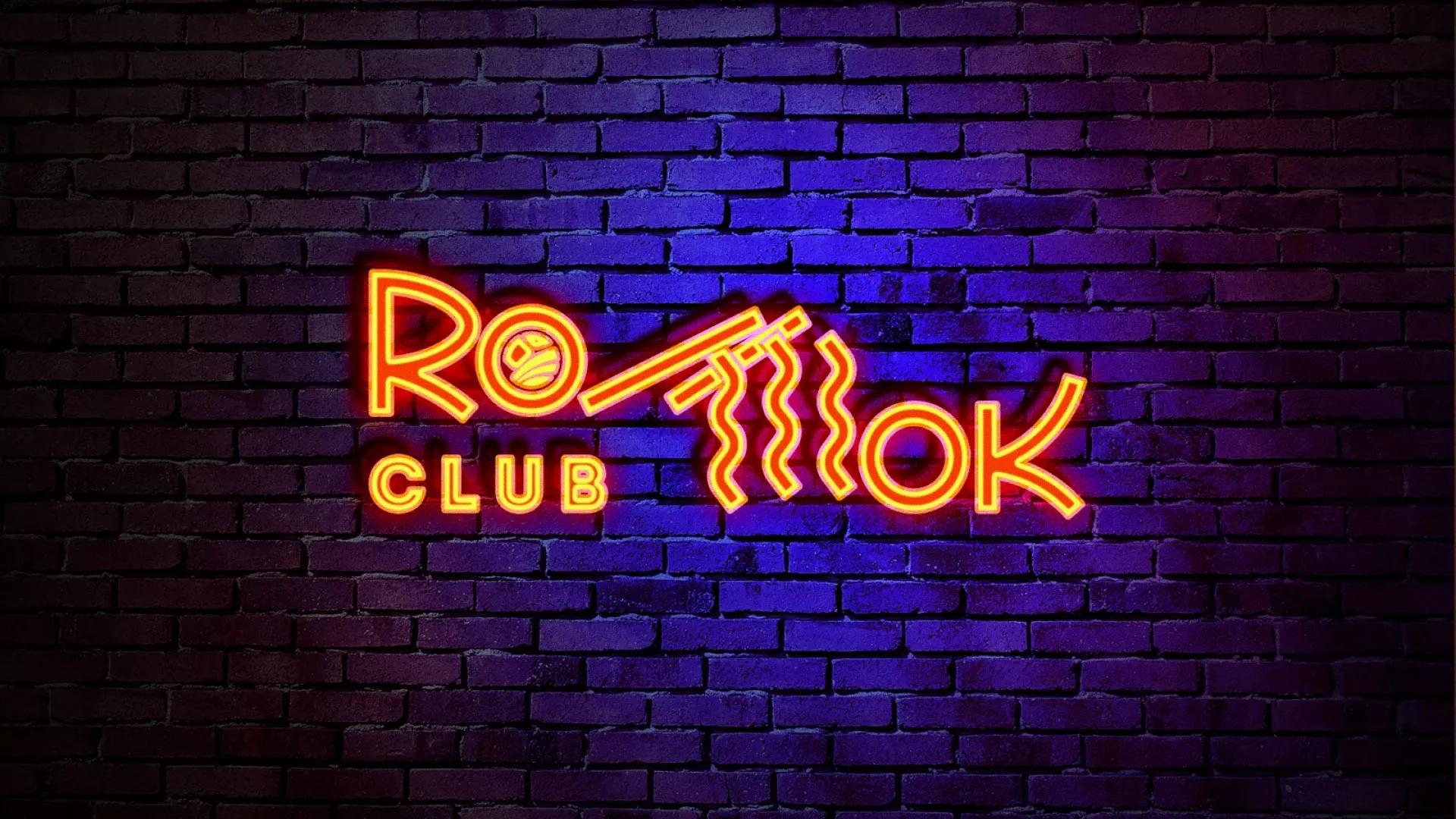 Разработка интерьерной вывески суши-бара «Roll Wok Club» в Королёве