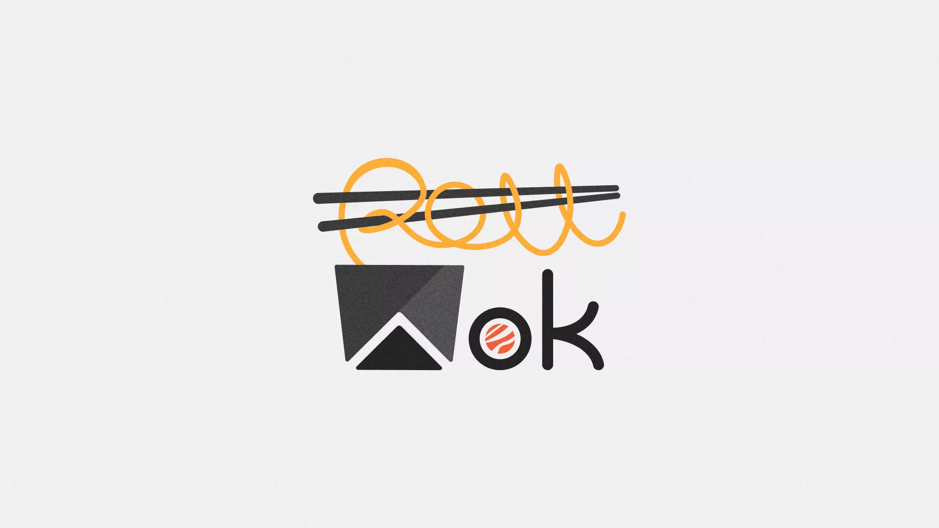 Разработка логотипа в Королёве для суши-бара «Roll Wok Club»