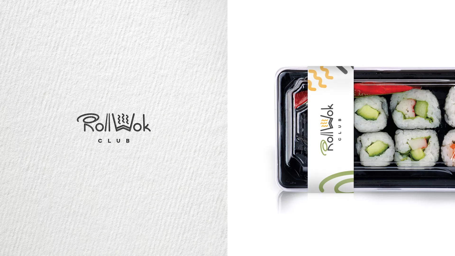 Создание дизайна упаковки суши-бара «Roll Wok Club» в Королёве